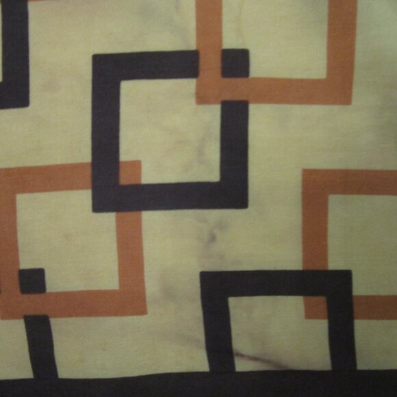 2 Silk Scarfs Logo Navy Oblong Rolled Hem French Designer - Picture 12 of 16